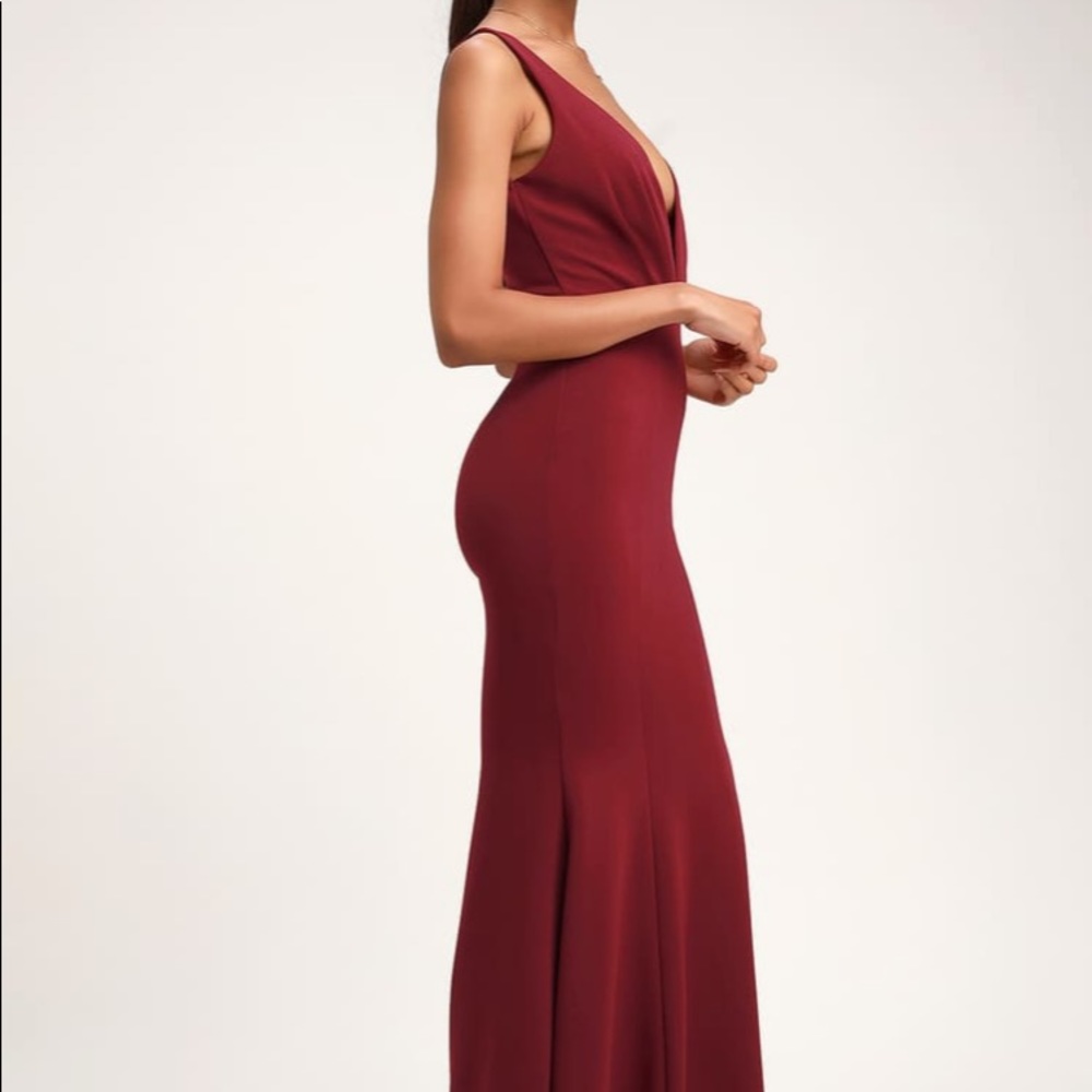 Lulu’s burgundy Formal Dress